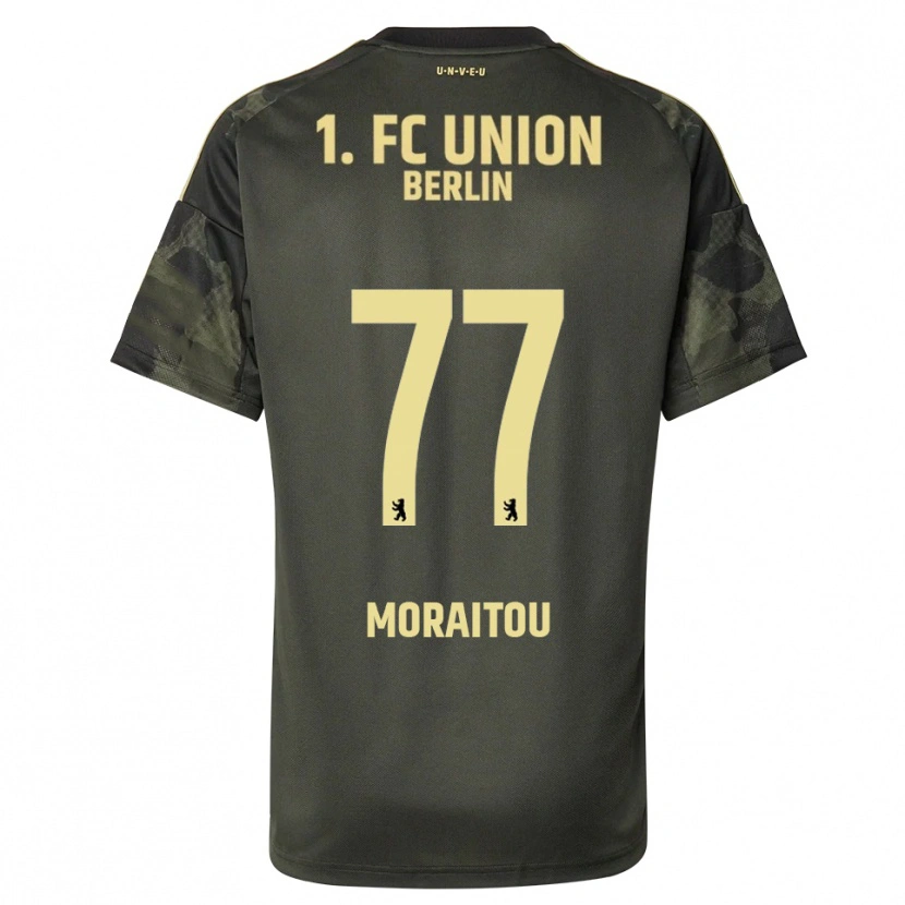 Danxen Kobiety Athanasia Moraitou #77 Ciemnozielony Czarny Wyjazdowa Koszulka 2025/26 Koszulki Klubowe