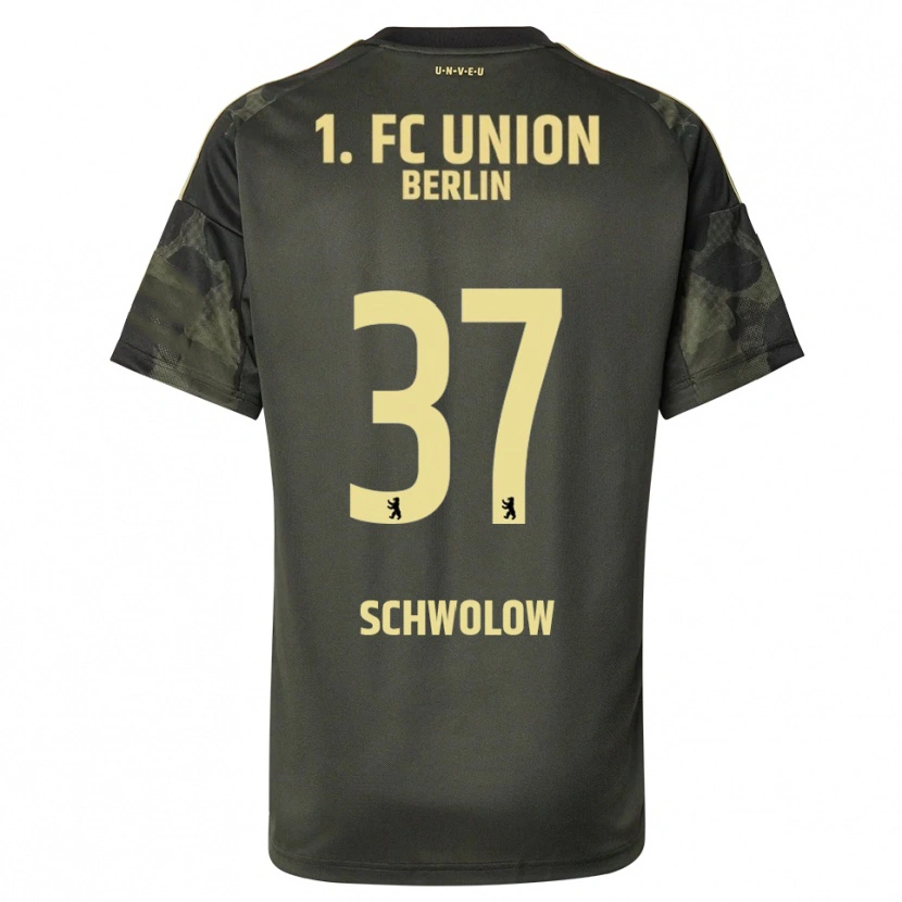 Danxen Kobiety Alexander Schwolow #37 Ciemnozielony Czarny Wyjazdowa Koszulka 2025/26 Koszulki Klubowe