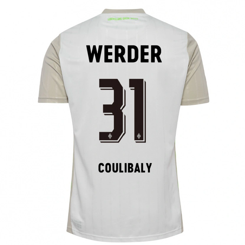 Danxen Kobiety Karim Coulibaly #31 Biały Czarny Wyjazdowa Koszulka 2025/26 Koszulki Klubowe