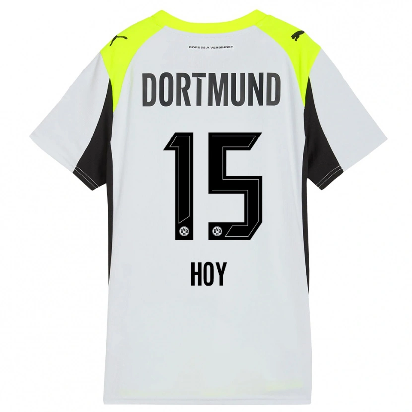 Danxen Kobiety Justin Hoy #15 Fluorescencyjny Żółty Wyjazdowa Koszulka 2025/26 Koszulki Klubowe