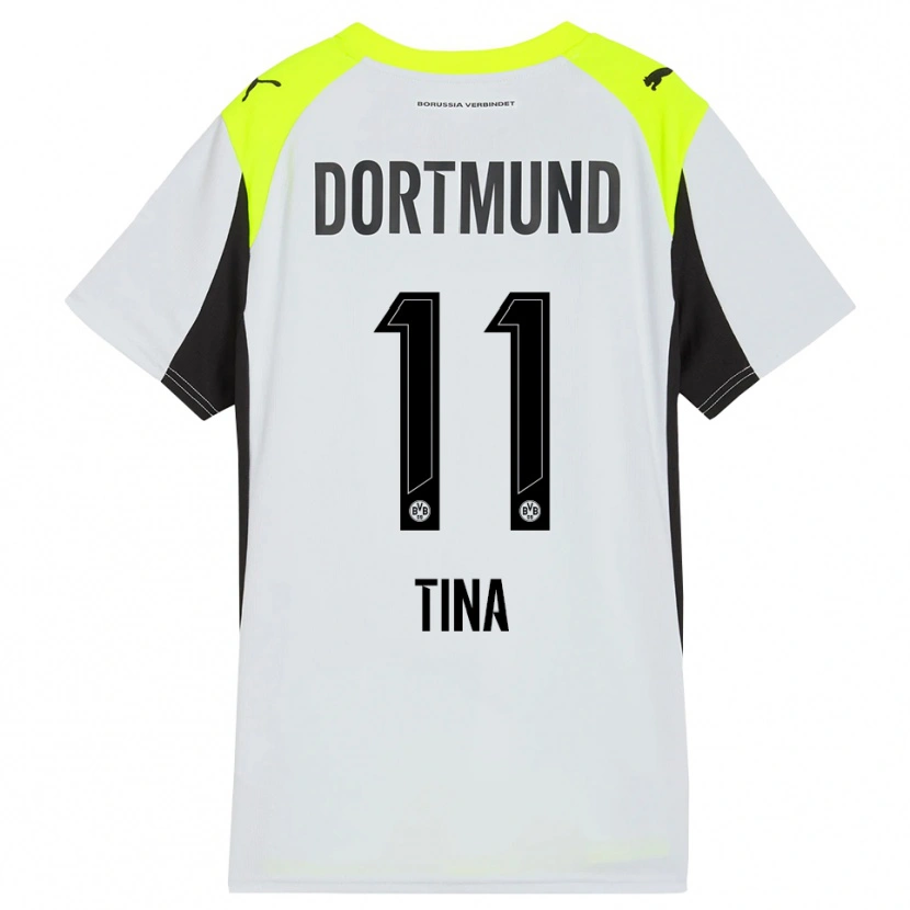 Danxen Kobiety Abdulla Tina #11 Fluorescencyjny Żółty Wyjazdowa Koszulka 2025/26 Koszulki Klubowe