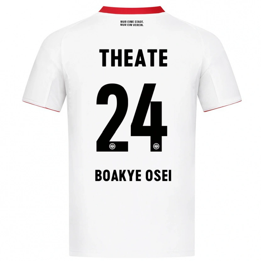 Danxen Kobiety Derek Boakye Osei #24 Biały Czerwony Wyjazdowa Koszulka 2025/26 Koszulki Klubowe