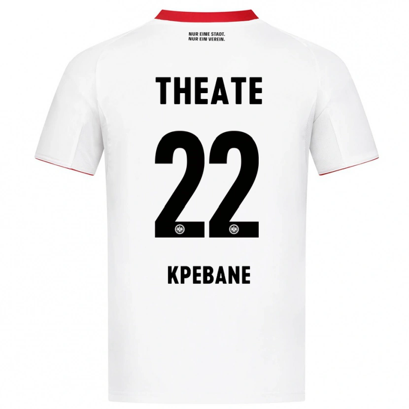 Danxen Kobiety Tamiou Kpebane #22 Biały Czerwony Wyjazdowa Koszulka 2025/26 Koszulki Klubowe