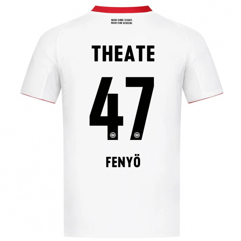 Danxen Kobiety Noah Fenyö #47 Biały Czerwony Wyjazdowa Koszulka 2025/26 Koszulki Klubowe