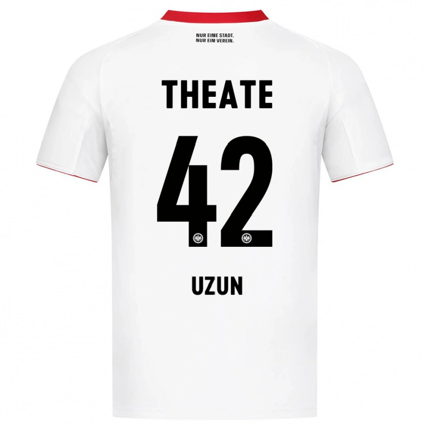Danxen Kobiety Can Uzun #42 Biały Czerwony Wyjazdowa Koszulka 2025/26 Koszulki Klubowe