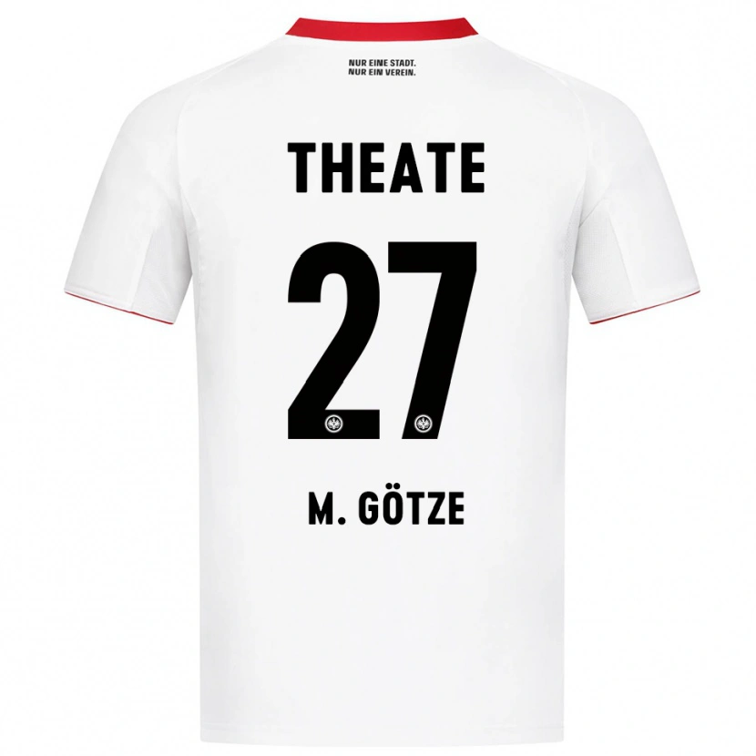 Danxen Kobiety Mario Götze #27 Biały Czerwony Wyjazdowa Koszulka 2025/26 Koszulki Klubowe