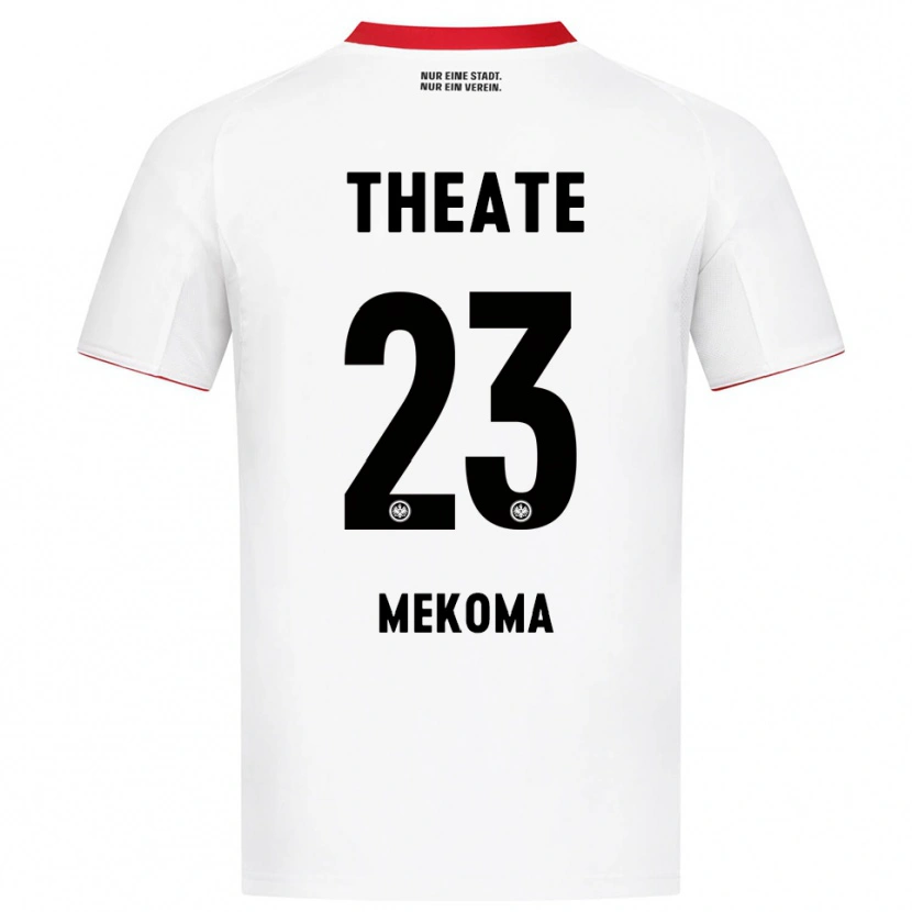 Danxen Kobiety Jamal Mekoma #23 Biały Czerwony Wyjazdowa Koszulka 2025/26 Koszulki Klubowe