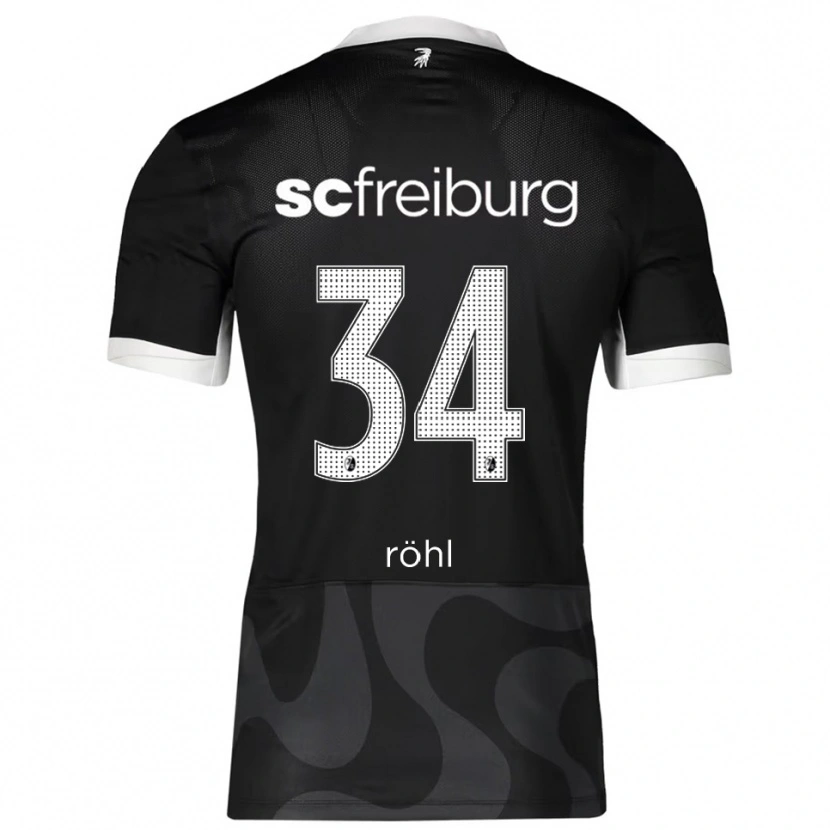 Danxen Kobiety Merlin Röhl #34 Czarny Biały Wyjazdowa Koszulka 2025/26 Koszulki Klubowe