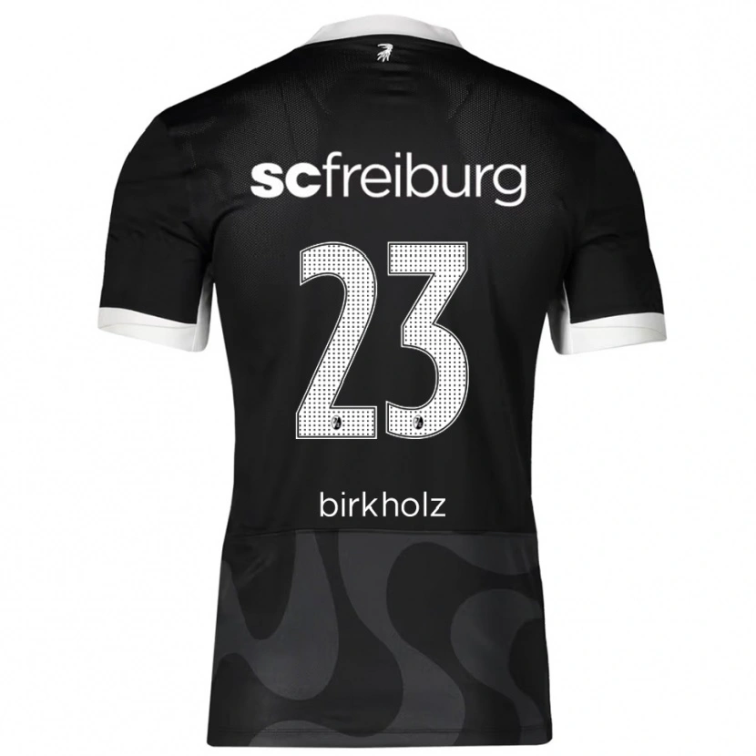 Danxen Kobiety Luca Birkholz #23 Czarny Biały Wyjazdowa Koszulka 2025/26 Koszulki Klubowe