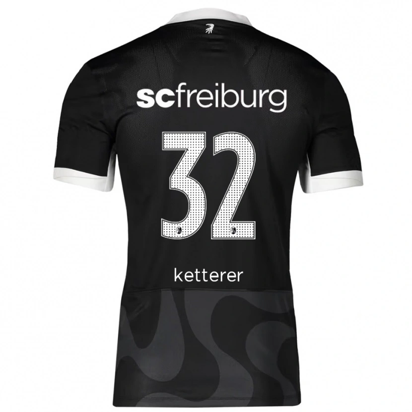 Danxen Kobiety Ashley Ketterer #32 Czarny Biały Wyjazdowa Koszulka 2025/26 Koszulki Klubowe