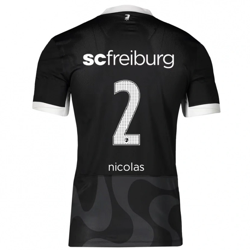 Danxen Kobiety Nicolas Schnerring #2 Czarny Biały Wyjazdowa Koszulka 2025/26 Koszulki Klubowe