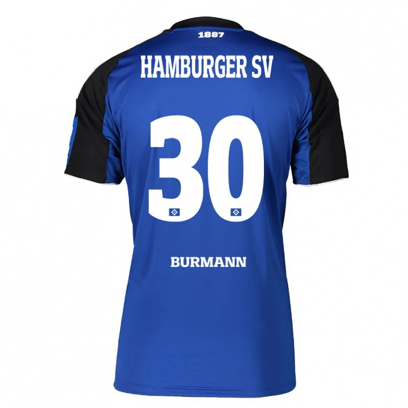 Danxen Kobiety Tarah Burmann #30 Niebieski Czarny Wyjazdowa Koszulka 2025/26 Koszulki Klubowe