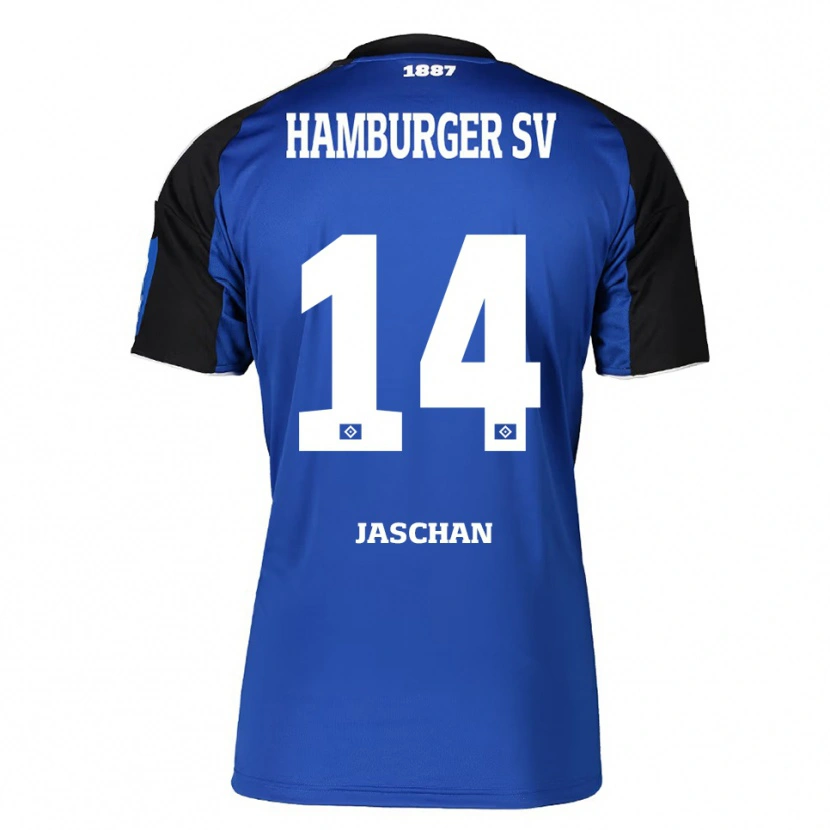 Danxen Kobiety Endrik Jaschan #14 Niebieski Czarny Wyjazdowa Koszulka 2025/26 Koszulki Klubowe