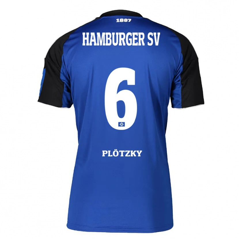 Danxen Kobiety Lennart Plötzky #6 Niebieski Czarny Wyjazdowa Koszulka 2025/26 Koszulki Klubowe