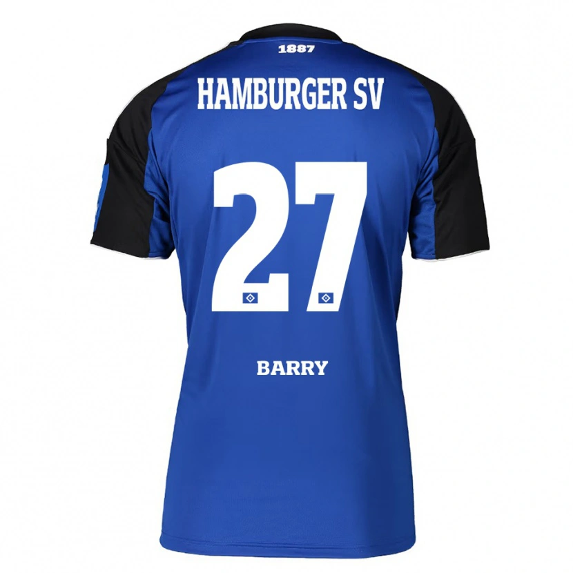 Danxen Kobiety Alpha Barry #27 Niebieski Czarny Wyjazdowa Koszulka 2025/26 Koszulki Klubowe