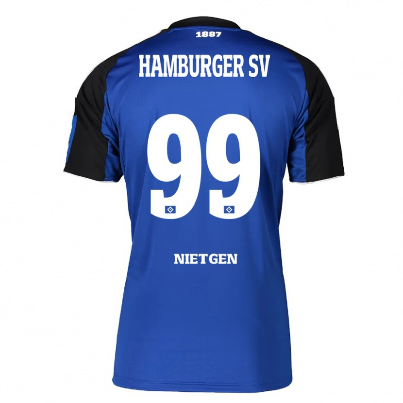 Danxen Kobiety Marvin Nietgen #99 Niebieski Czarny Wyjazdowa Koszulka 2025/26 Koszulki Klubowe