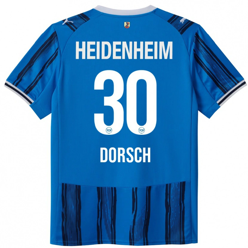 Danxen Kobiety Niklas Dorsch #30 Niebieski Granatowy Wyjazdowa Koszulka 2025/26 Koszulki Klubowe