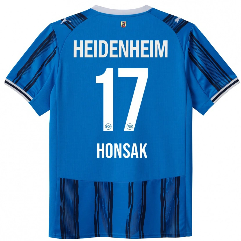 Danxen Kobiety Mathias Honsak #17 Niebieski Granatowy Wyjazdowa Koszulka 2025/26 Koszulki Klubowe