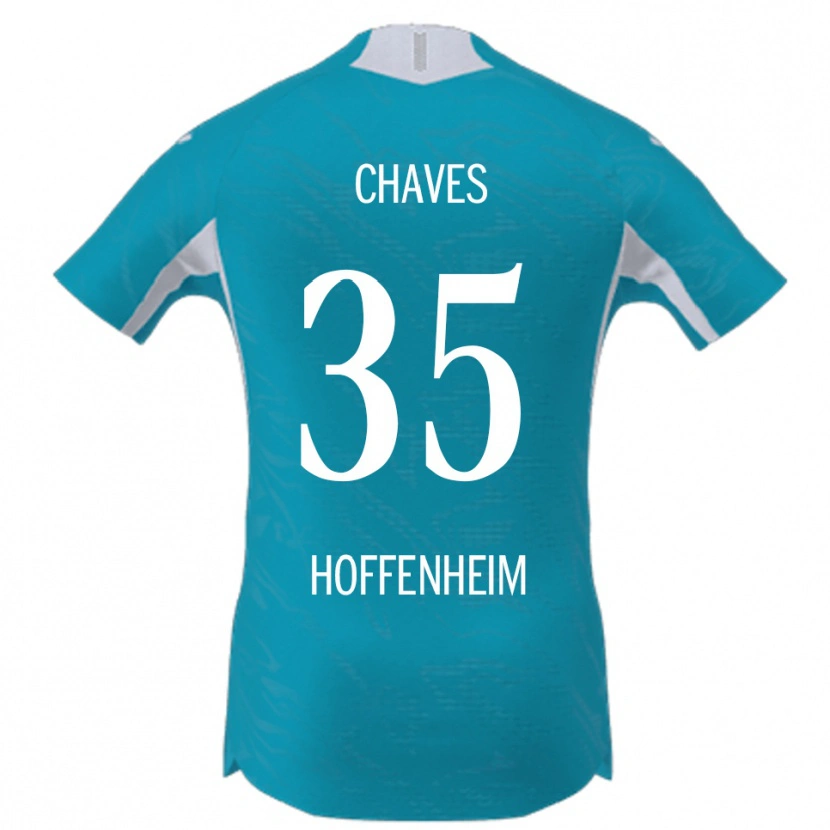 Danxen Kobiety Arthur Chaves #35 Błękitny Wyjazdowa Koszulka 2025/26 Koszulki Klubowe
