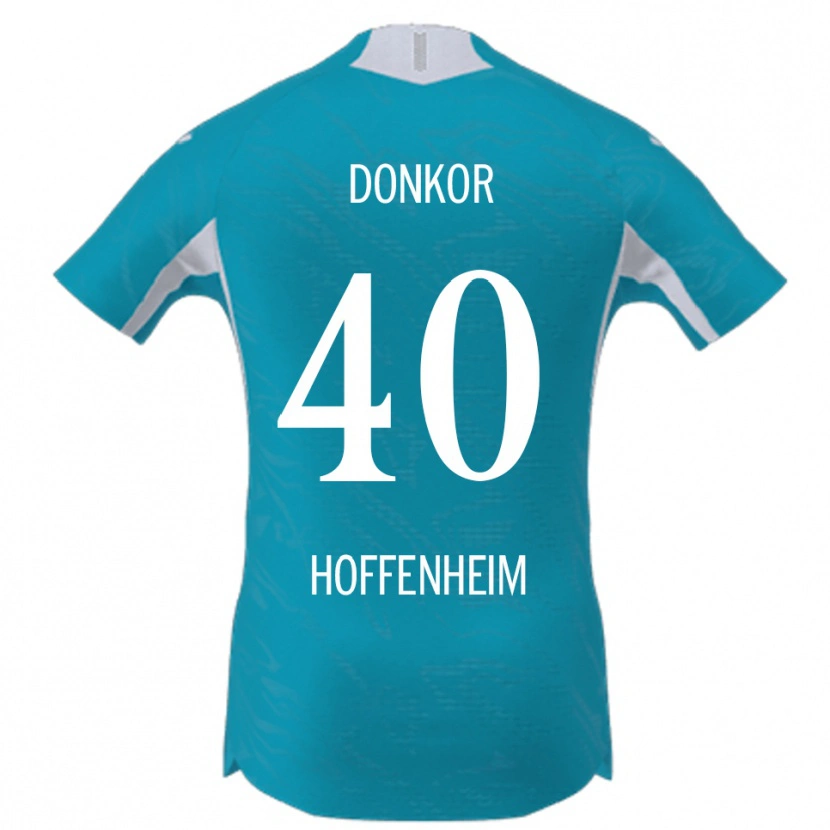 Danxen Kobiety Denis Donkor #40 Błękitny Wyjazdowa Koszulka 2025/26 Koszulki Klubowe
