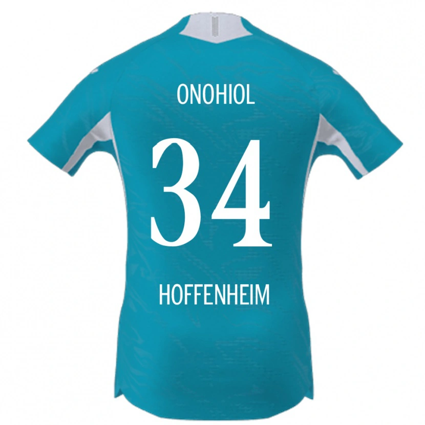 Danxen Kobiety Yannick Onohiol #34 Błękitny Wyjazdowa Koszulka 2025/26 Koszulki Klubowe