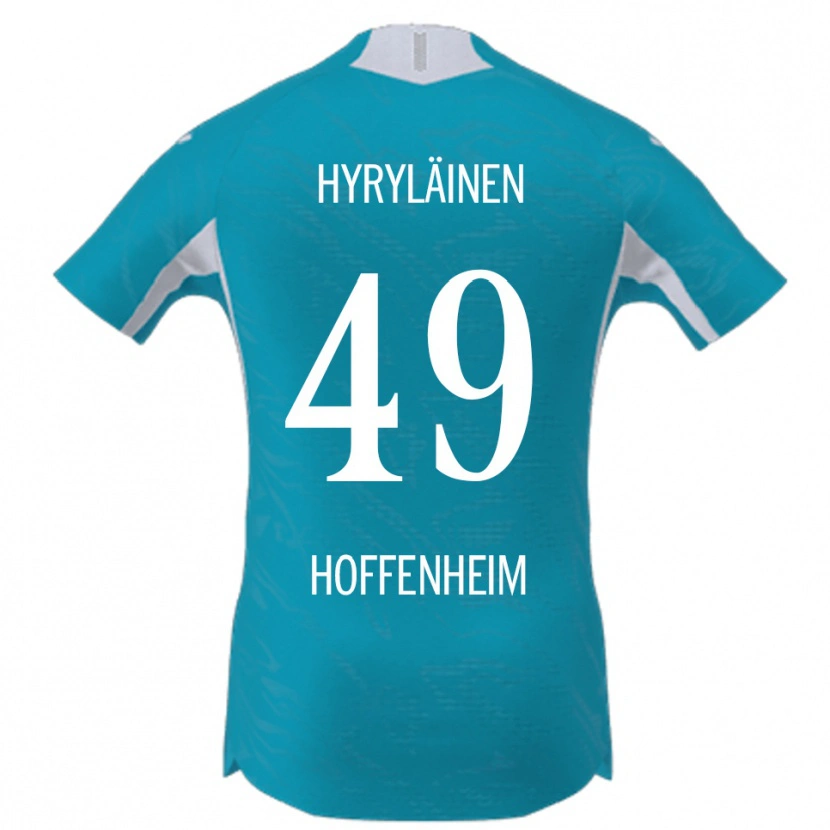 Danxen Kobiety Luka Hyryläinen #49 Błękitny Wyjazdowa Koszulka 2025/26 Koszulki Klubowe