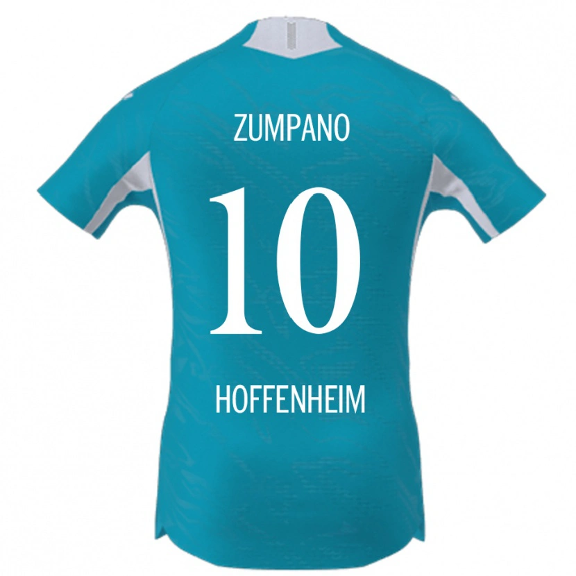 Danxen Kobiety Nevio Zumpano #10 Błękitny Wyjazdowa Koszulka 2025/26 Koszulki Klubowe