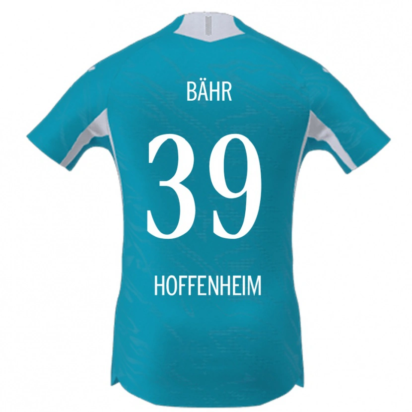 Danxen Kobiety Florian Bähr #39 Błękitny Wyjazdowa Koszulka 2025/26 Koszulki Klubowe