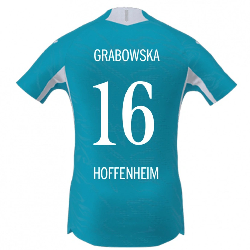 Danxen Kobiety Dominika Grabowska #16 Błękitny Wyjazdowa Koszulka 2025/26 Koszulki Klubowe