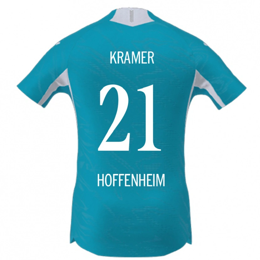 Danxen Kobiety Emil Kramer #21 Błękitny Wyjazdowa Koszulka 2025/26 Koszulki Klubowe