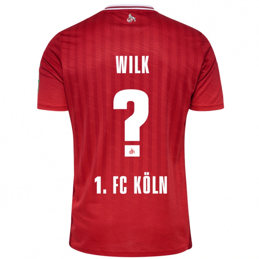 Danxen Kobiety Emil Wilk #0 Czerwony Biały Wyjazdowa Koszulka 2025/26 Koszulki Klubowe