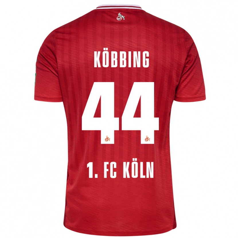 Danxen Kobiety Matthias Köbbing #44 Czerwony Biały Wyjazdowa Koszulka 2025/26 Koszulki Klubowe