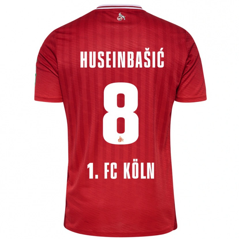 Danxen Kobiety Denis Huseinbasic #8 Czerwony Biały Wyjazdowa Koszulka 2025/26 Koszulki Klubowe
