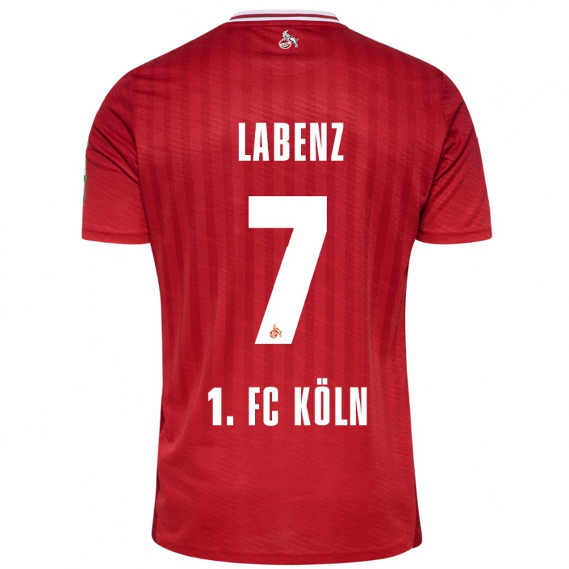 Danxen Kobiety Luiz Labenz #7 Czerwony Biały Wyjazdowa Koszulka 2025/26 Koszulki Klubowe