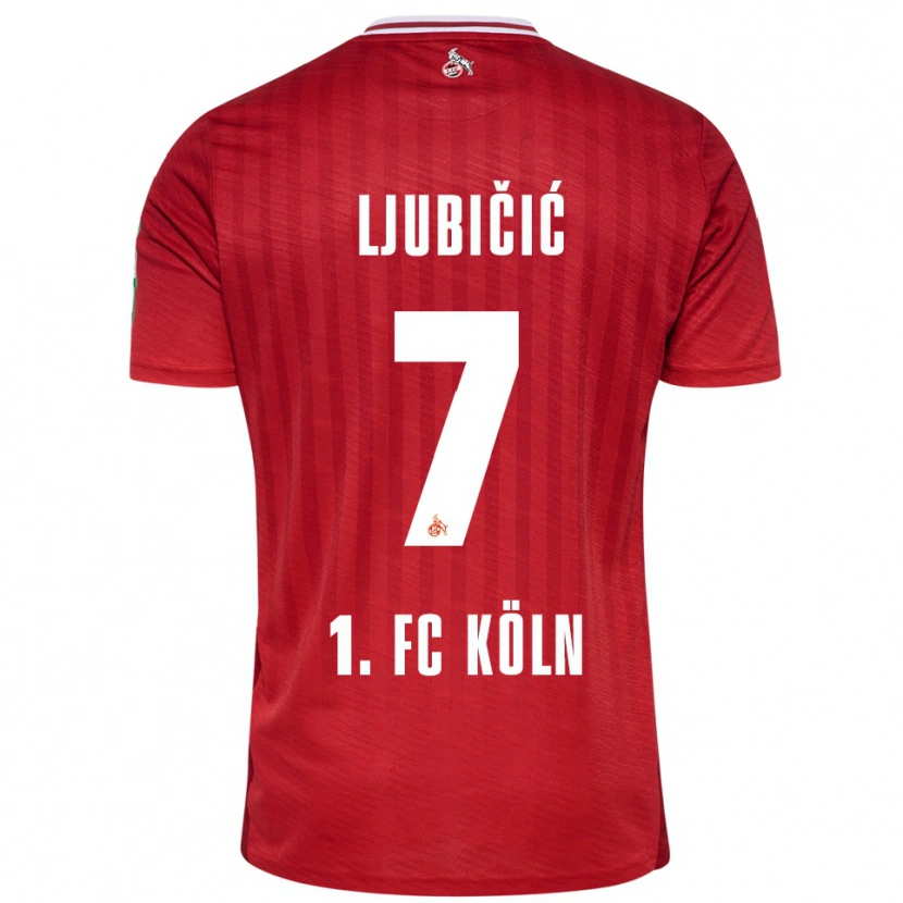 Danxen Kobiety Dejan Ljubicic #7 Czerwony Biały Wyjazdowa Koszulka 2025/26 Koszulki Klubowe