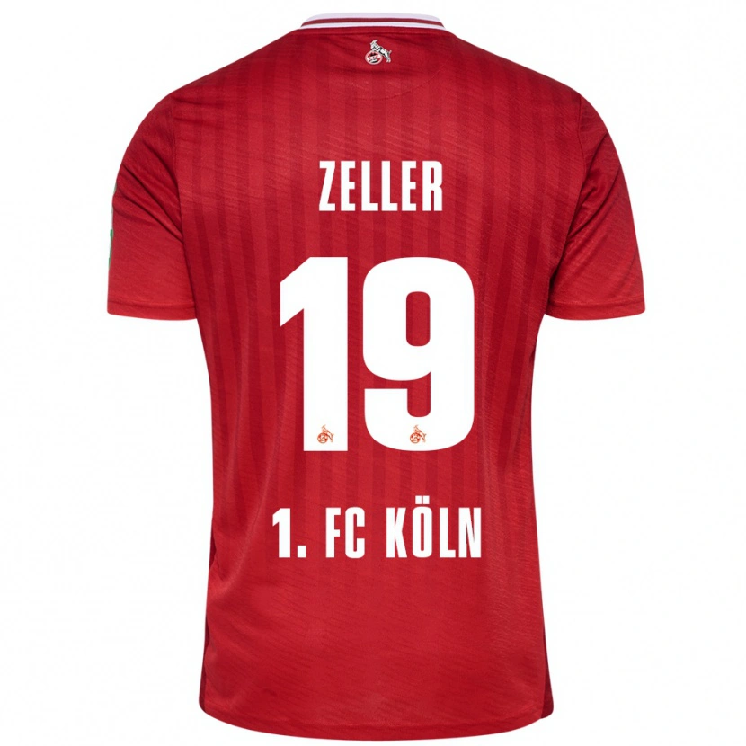 Danxen Kobiety Dóra Zeller #19 Czerwony Biały Wyjazdowa Koszulka 2025/26 Koszulki Klubowe
