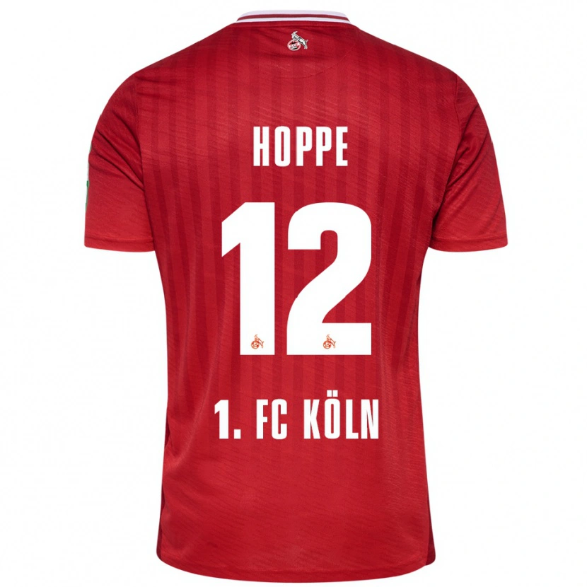 Danxen Kobiety Paula Hoppe #12 Czerwony Biały Wyjazdowa Koszulka 2025/26 Koszulki Klubowe