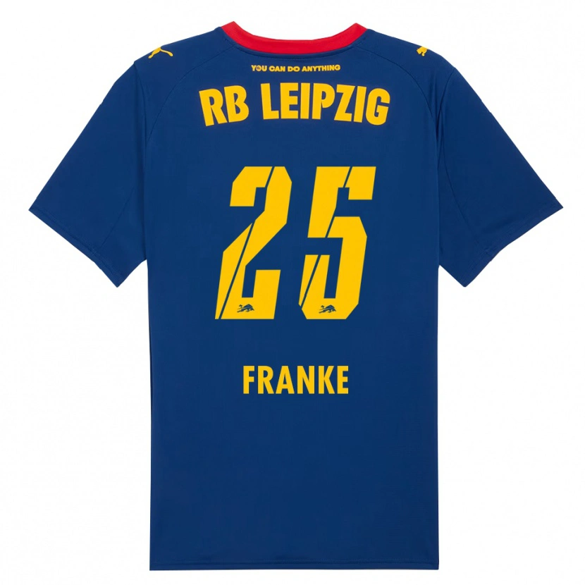 Danxen Kobiety Lenny Franke #25 Granatowy Czerwony Wyjazdowa Koszulka 2025/26 Koszulki Klubowe