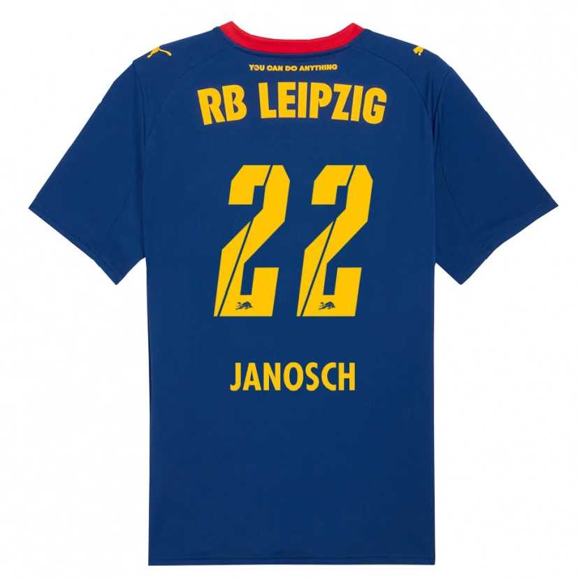 Danxen Kobiety Luca Janosch #22 Granatowy Czerwony Wyjazdowa Koszulka 2025/26 Koszulki Klubowe