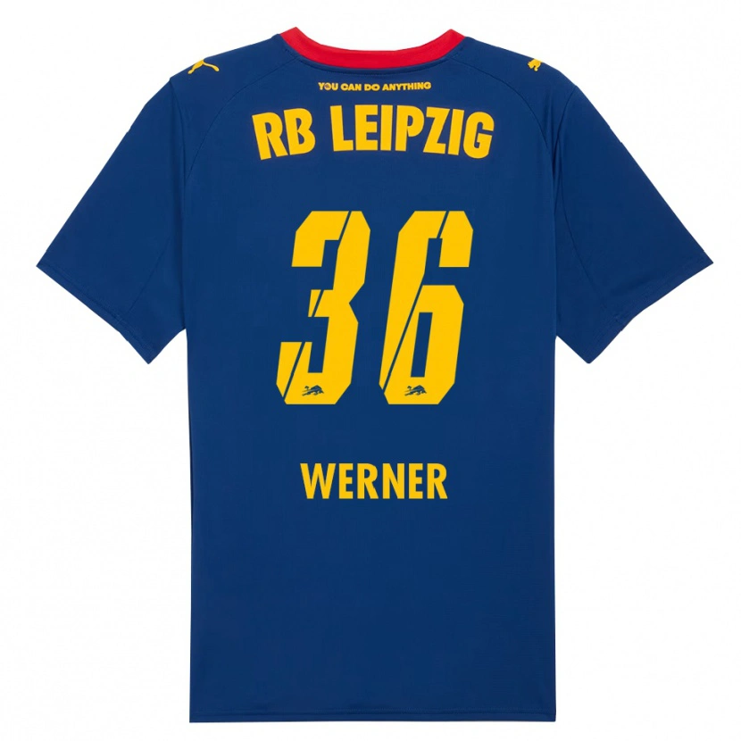 Danxen Kobiety Timo Werner #36 Granatowy Czerwony Wyjazdowa Koszulka 2025/26 Koszulki Klubowe