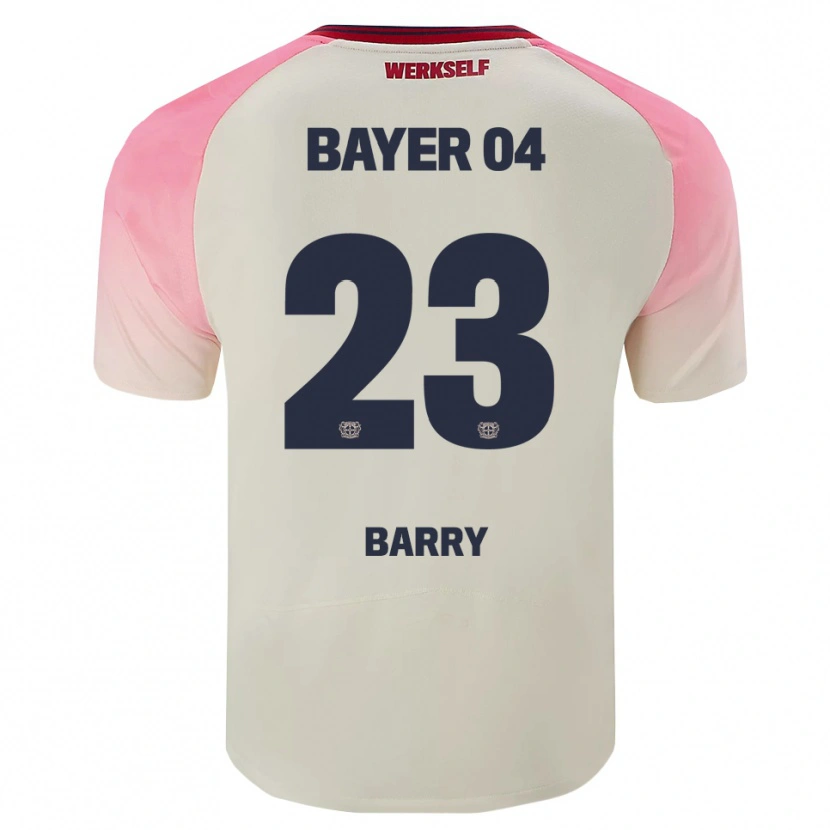 Danxen Kobiety Alpha Barry #23 Różowy Złamana Biel Wyjazdowa Koszulka 2025/26 Koszulki Klubowe