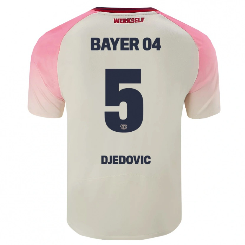 Danxen Kobiety Melis Djedovic #5 Różowy Złamana Biel Wyjazdowa Koszulka 2025/26 Koszulki Klubowe