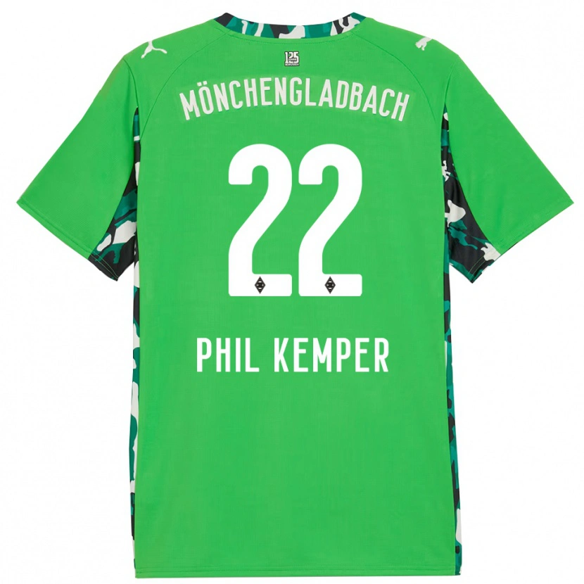 Danxen Kobiety Phil Kemper #22 Zielony Czarny Wyjazdowa Koszulka 2025/26 Koszulki Klubowe