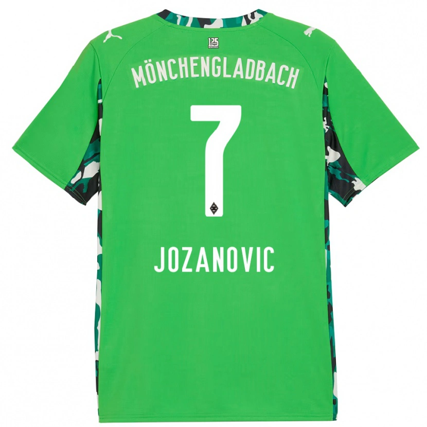 Danxen Kobiety Antonio Jozanovic #7 Zielony Czarny Wyjazdowa Koszulka 2025/26 Koszulki Klubowe