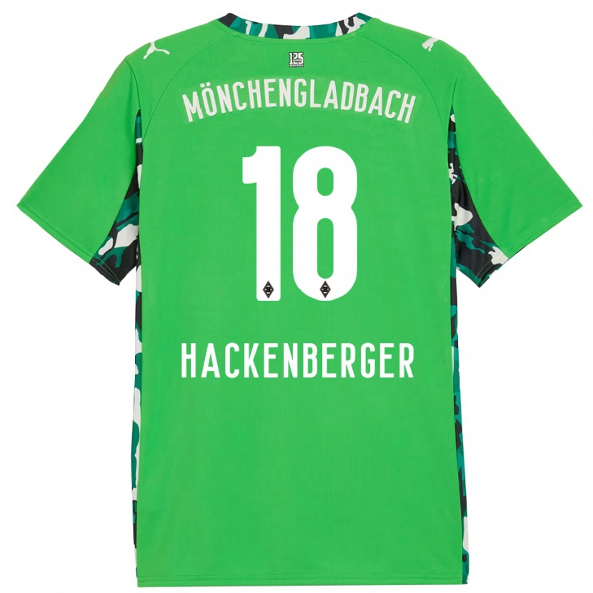 Danxen Kobiety Jessica Hackenberger #18 Zielony Czarny Wyjazdowa Koszulka 2025/26 Koszulki Klubowe
