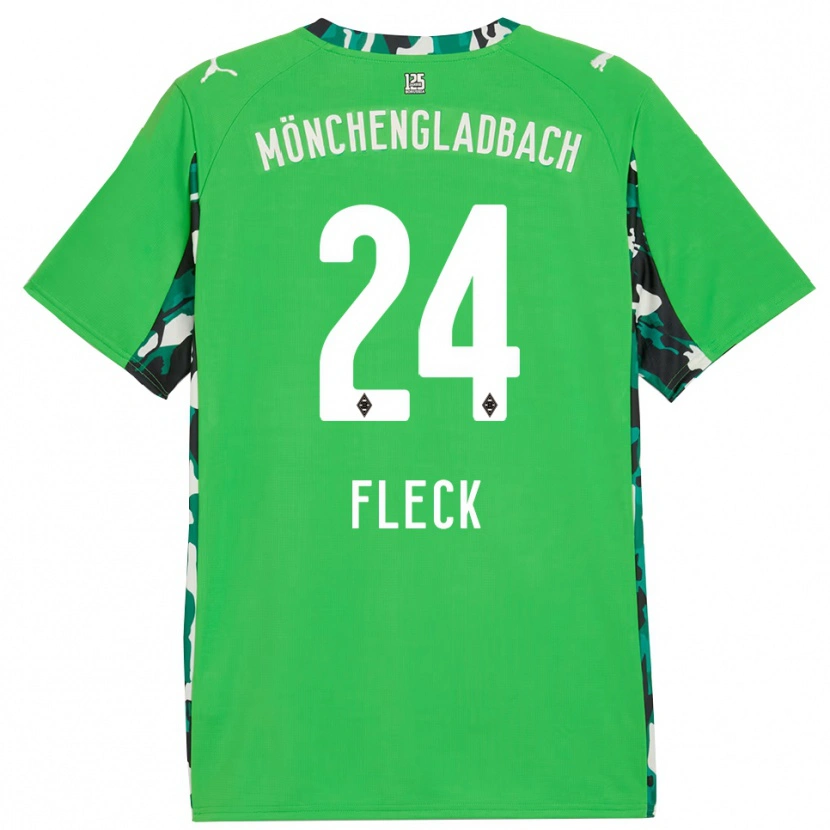 Danxen Kobiety Fritz Fleck #24 Zielony Czarny Wyjazdowa Koszulka 2025/26 Koszulki Klubowe