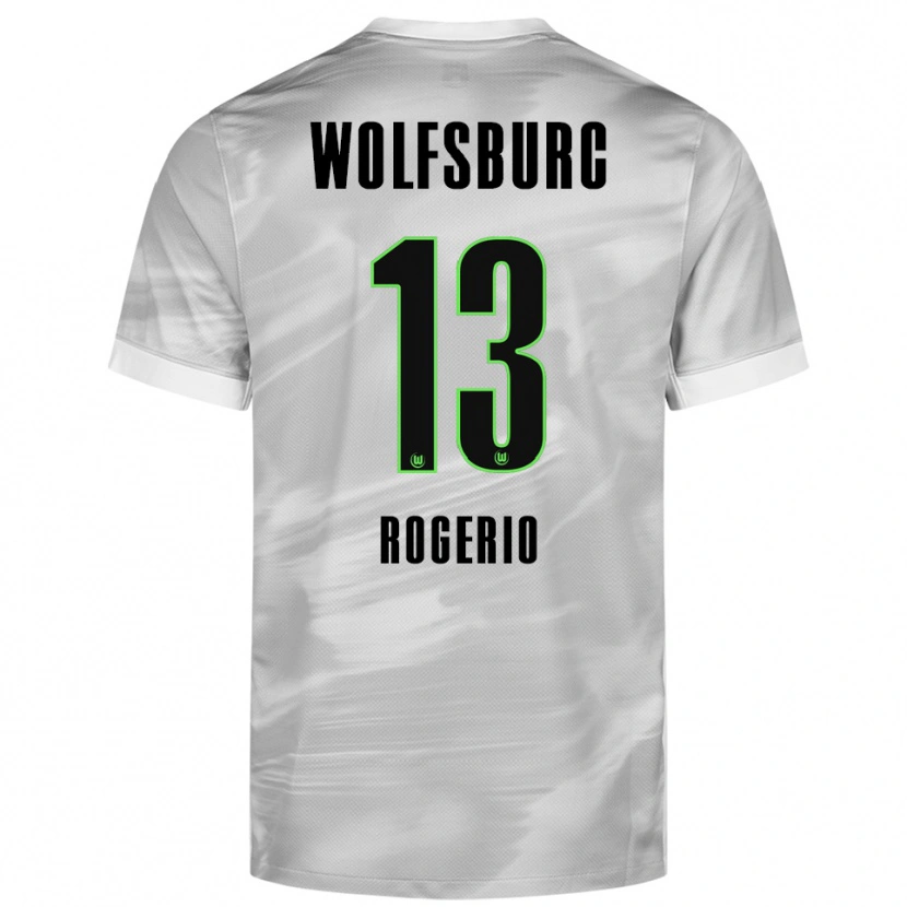 Danxen Kobiety Rogério #13 Szary Biały Wyjazdowa Koszulka 2025/26 Koszulki Klubowe