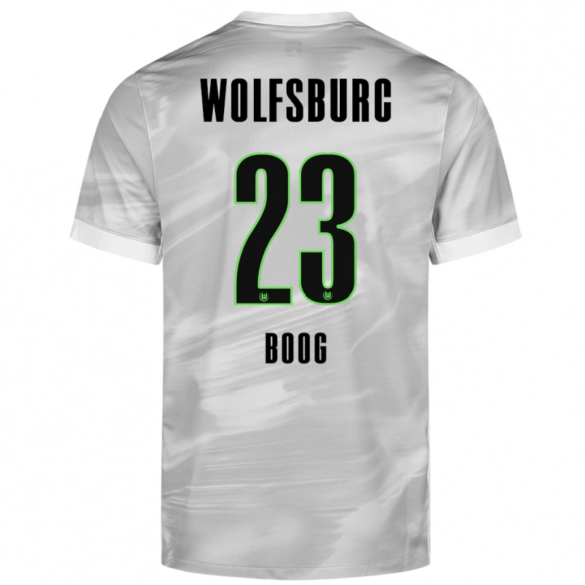 Danxen Kobiety Miguel Boog #23 Szary Biały Wyjazdowa Koszulka 2025/26 Koszulki Klubowe