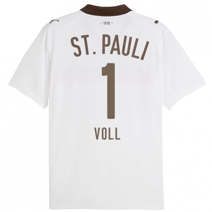 Danxen Kobiety Ben Voll #1 Biały Czerwony Wyjazdowa Koszulka 2025/26 Koszulki Klubowe