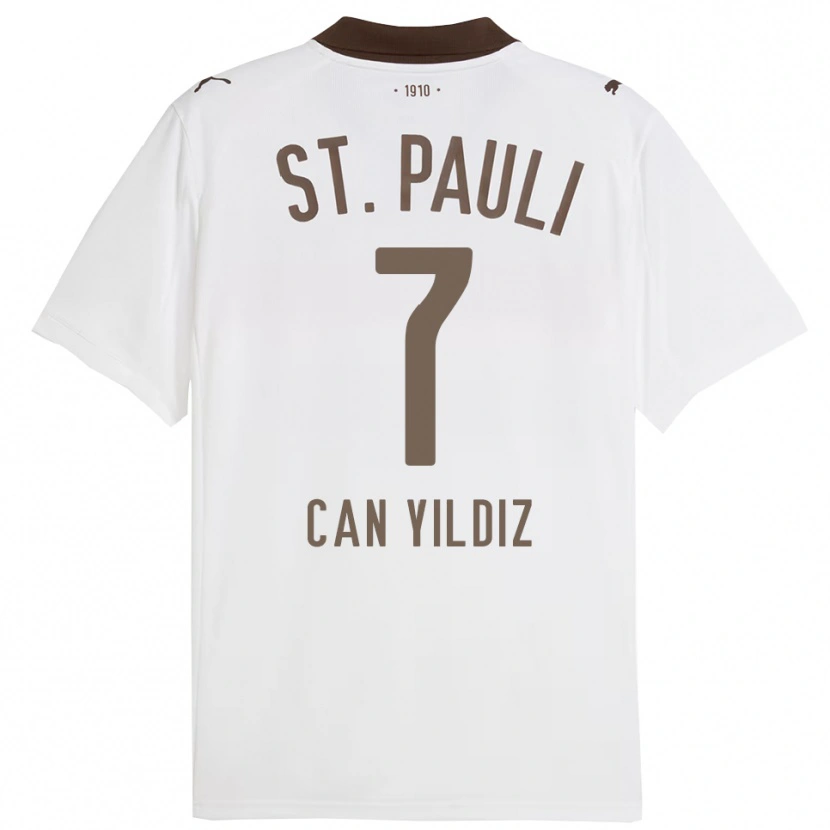 Danxen Kobiety Emre Can Yildiz #7 Biały Czerwony Wyjazdowa Koszulka 2025/26 Koszulki Klubowe